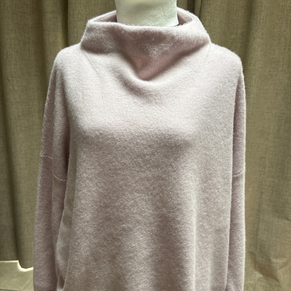 Vince Blush Cashmere Cowl-Neck Sweater | NWT l Scandi Girl Edit